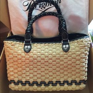 Brighton Peggy Straw Handbag